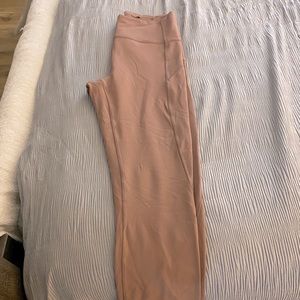 Lululemon light pink long workout pant